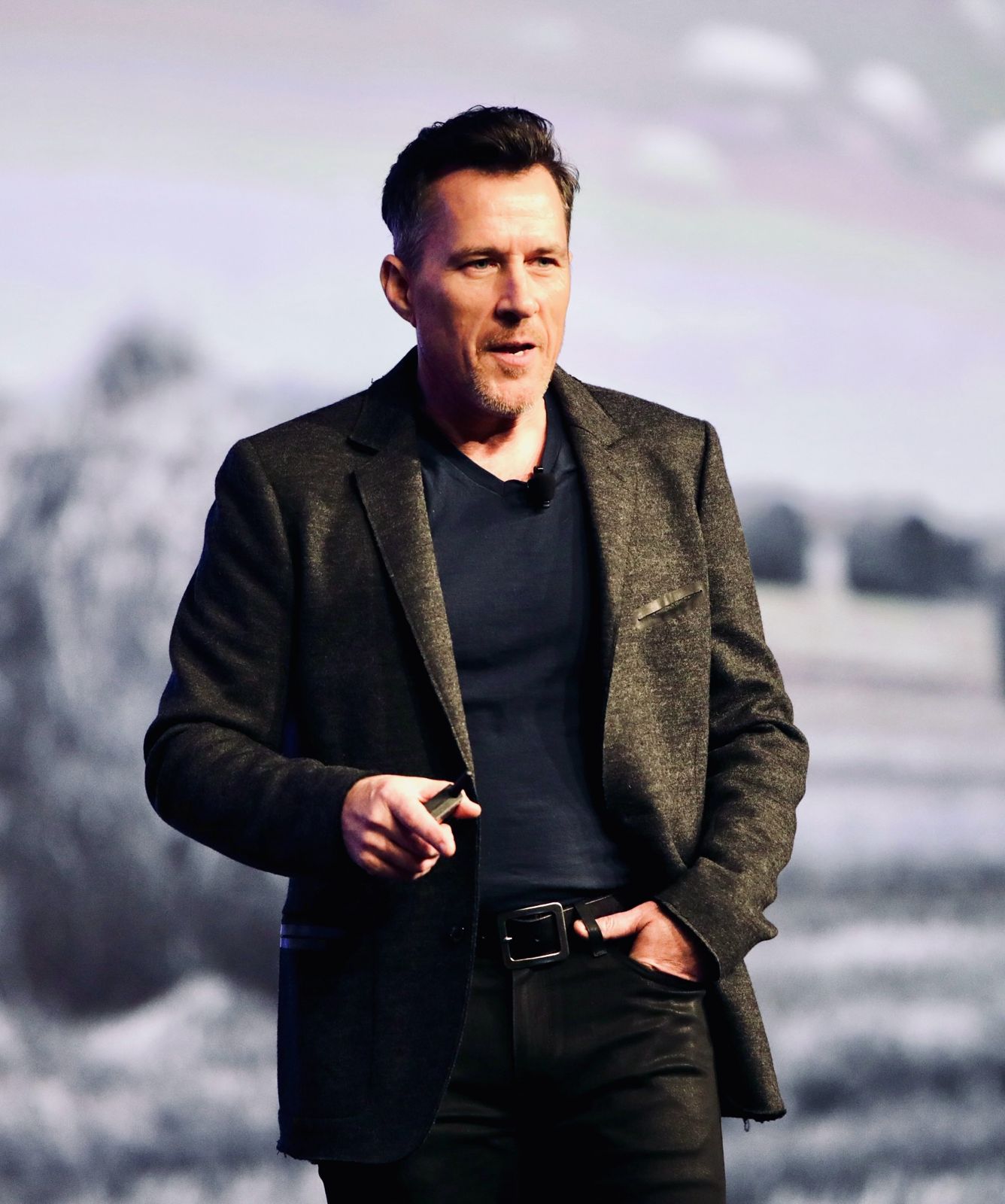 Danny delivering a keynote